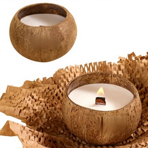 Vela Aromática con Aroma a Coco, Leche <span class=keywords><strong>de</strong></span> Coco y Vainilla, Decoración para Dormitorio, Regalo <span class=keywords><strong>de</strong></span> Cumpleaños, Cera <span class=keywords><strong>de</strong></span> Soja - Product Image 4