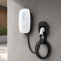 Chargeur mural pour véhicule électrique 7 kW 32 A, borne de recharge murale intelligente pour maison connectée, mode 3, type 2, avec câble, application, RFID, WiFi, IP55, CE