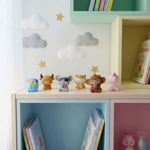 Figurines d'animaux en vinyle personnalisées (ours, singe) pour bébés, jouets de bain flottants, à presser et sonores pour enfants et bébés, plaisir estival - Product Image 2