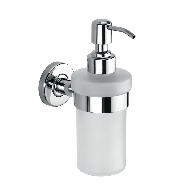Aço inoxidável vidro banheiro manual sabão líquido titular V27K parede mão desinfetante ou garrafa de espuma