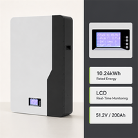 Système de stockage d'énergie domestique mural Nevo Solar 5KWH 10Kwh, batterie au lithium LiFePO4 48V 51.2V 100Ah 200Ah