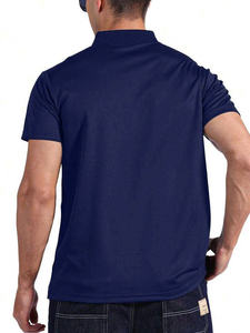 T-shirt de golf pour homme avec tissu extensible respirant et anti-humidité, protection UV, contrôle des odeurs, ajustement personnalisé, confort - Product Image 2