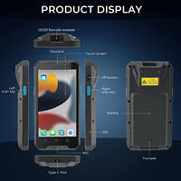 Escáner de Código de Barras PDA YK917, Computadora Móvil Android, Escáner de Código de Barras de Inventario Portátil 1D/2D QR con Wi-Fi 4G
