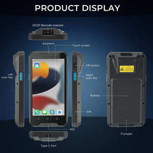 YK917 <span class=keywords><strong>PDA</strong></span> barkod tarayıcı Android mobil bilgisayar 1D/<span class=keywords><strong>2D</strong></span> <span class=keywords><strong>QR</strong></span> el 4G Wi-Fi envanter barkod tarayıcı - Product Image 3