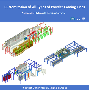 Ligne de peinture en poudre entièrement automatique à faible consommation pour <span class=keywords><strong>meubles</strong></span> métalliques avec four de cuisson et cabine de récupération - Product Image 5