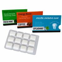 Chewing-gum énergétique sans sucre à marque privée, haute concentration en caféine et L-théanine, supplément de soutien à la concentration, saveur menthe poivrée