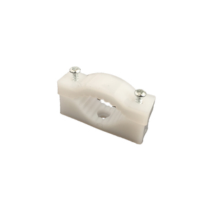 Cable Clamp 55x16x30mm White <b>Plastic</b> Mounting <b>Bracket</b> For Wire Management - Product Image 1