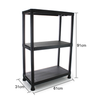 Type debout détachable trois couches pour des casse-croûte de ménage caractéristiques fonctionnelles support d'étagère de stockage en plastique