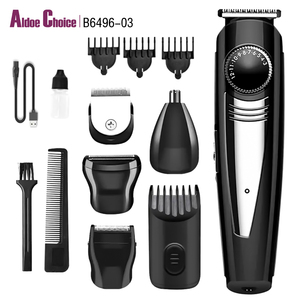 Kit <span class=keywords><strong>de</strong></span> recortadora <span class=keywords><strong>de</strong></span> <span class=keywords><strong>pelo</strong></span> <span class=keywords><strong>y</strong></span> <span class=keywords><strong>barba</strong></span> <span class=keywords><strong>de</strong></span> la mejor calidad, recortadora <span class=keywords><strong>de</strong></span> <span class=keywords><strong>barba</strong></span> recargable impermeable para hombre, recortadora eléctrica Usb <span class=keywords><strong>de</strong></span> acero inoxidable en inglés - Product Image 1