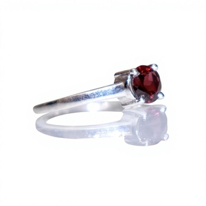 High Quality 925 Sterling Silver Rose Gold Rhodium Plated Bezel Setting Zircon Gemstone Certified Trendy <b>Ring</b> Wholesale Supplier - Product Image 2