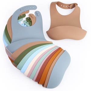 Set de Baberos de Silicona para Bebé, Impermeables, Plegables, de Manga Larga, para Niños Pequeños, Vajilla para la Hora de Comer, Logotipo Personalizado, Venta al Por Mayor - Product Image 1