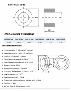 Cinta Nanocristalina Mini Nano Core, Adecuada para Entornos Eléctricos Exigentes, que Ofrece una Magnetización Consistente - Product Image 6