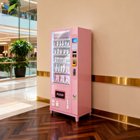 VFRESH Prix avantageux en promotion : Distributeur automatique de snacks et de boissons avec monnayeur pour la vente ambulante