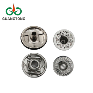 Biểu Tượng Tùy Chỉnh 12.5Mm Mùa Xuân Bốn Phần Kim Loại <span class=keywords><strong>Snap</strong></span> Nút Vòng Hình Dạng Brass <span class=keywords><strong>Snap</strong></span> Nút Chốt Cho Da - Product Image 2