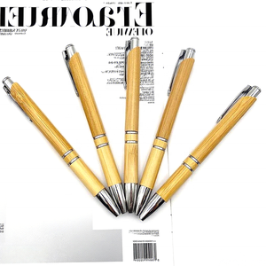 Entire4カスタマイズレーザー彫刻プリントペン竹クリックペンプロモーションペンロゴ印刷ビジネスギフト用 - Product Image 3