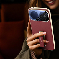 Casing Ponsel Kulit PU Polos untuk Nova 16 Ultra 16 Pro Desain Mewah dengan Tempat Kartu dan Pelindung Lensa Kamera