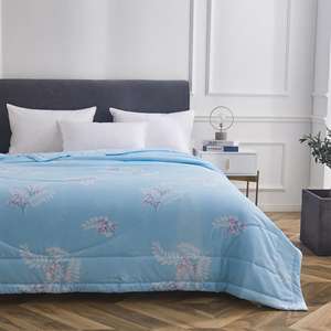 <span class=keywords><strong>Sndon</strong></span> Factory 100% poliéster verano edredón suave color azul edredón Manta - Product Image 4