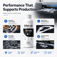 Encre DTF 1000ml CMYK Blanc à base d'eau pour imprimante I3200 XP600 4720 Impression par transfert thermique sur film PET Vente en gros d'usine