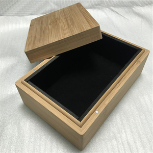 Personalisasikan kotak kemasan bambu kayu berlogo kecil tutup magnetik kayu kenang-kenangan memori harta karun dada kotak kayu hadiah untuk kerajinan - Product Image 6