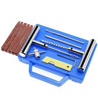 Outils universels de réparation de pneu ensemble de patch de pneu à plat kit de bouchon de pneu à poignée en t kit de réparation de bouchon outils de moto outils de diagnostic