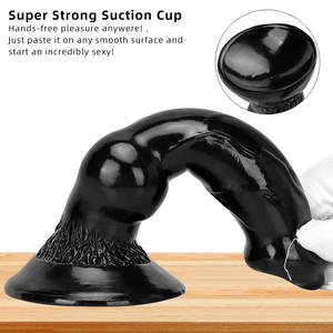 Long gode animal doux pénis anal ventouse Dick jouets sexuels adultes or noir godes pour femmes hommes énorme <span class=keywords><strong>chien</strong></span> gode - Product Image 5