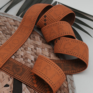 Vente en gros fabricant : Sangle en nylon tissé coloré de 25 mm, sangle jacquard hautement élastique pour accessoires vestimentaires, antidérapante - Product Image 4