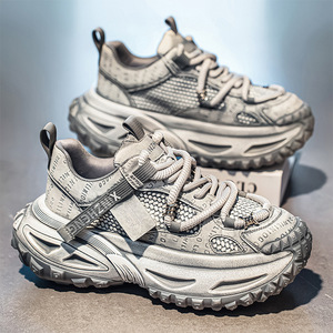 Nouvelles Chaussures de Course Homme Automne/Hiver 2026 Style Coréen Tendance Semelle Épaisse en EVA Vintage Rehaussantes Décontractées Vente en Gros - Product Image 4