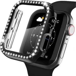 Carcasa Protectora <span class=keywords><strong>de</strong></span> Plástico con Incrustaciones <span class=keywords><strong>de</strong></span> Diamantes y Cristal Templado para Reloj S10 y Series <span class=keywords><strong>2</strong></span>-5, Diseño Todo en Uno - Product Image 1