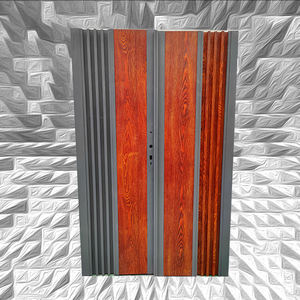 見栄えの良い黒色のアルミニウム製自動スイング＆スライド式門扉（屋外入口・外観デザイン用） - Product Image 6