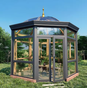 Soluciones <span class=keywords><strong>de</strong></span> Invernadero <span class=keywords><strong>de</strong></span> Vidrio Laminado <span class=keywords><strong>de</strong></span> Aluminio <span class=keywords><strong>de</strong></span> Estilo Europeo Moderno y Ecológico VOBO - Solárium Térmico para Viviendas y Apartamentos - Product Image 1