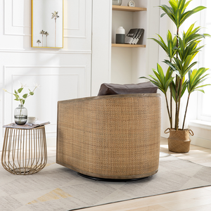 Swivel Barrel Chair Modern Comfy Accent <b>Sofa</b> Chair for Living Room Home Office Hotel Use 360 Degree Rotation Adjustable Height - Product Image 6