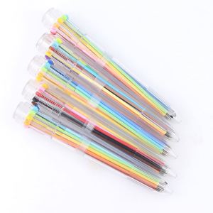 Wholesale Multi-Color 10-IN-1 Retractable Transparent Ballpoint <b>Pen</b> With Custom for Home Office School Supplies - Product Image 5