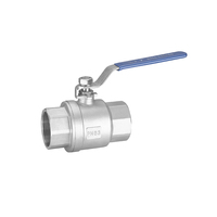 Robinet à boisseau sphérique manuel à commande manuelle en acier inoxydable 201, 2 pièces, pour eau et vapeur, haute pression 1/2 DN40, marque OEM XH