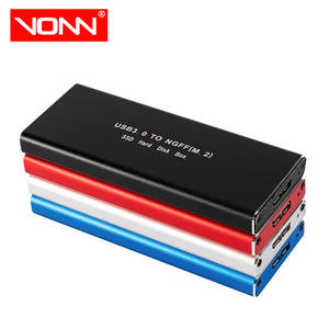 กล่องฮาร์ดไดรฟ์ภายนอก USB3.0 5Gbps สำหรับ sata/nvme SSD M.<span class=keywords><strong>2</strong></span>อลูมิเนียมอัลลอยด์ - Product Image 1