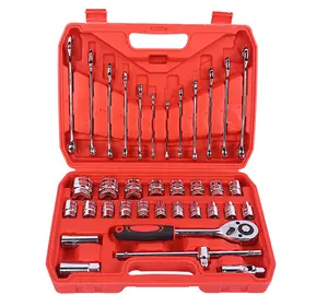 Offre Spéciale 37 pièces outils de réparation automatique clé à molette combinaison clé à douille ensemble
