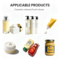 Homogénéisateur sous vide à haute vitesse pour crème pour les mains 100L, gel d'aloe vera, mélangeur émulsifiant haute performance