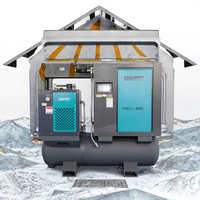 Airstone 22KW 400L Sécheur d'air de réservoir en acier au carbone 15KW 30HP 300L 400L 20HP 20KW Laser Cutter Compresseur Compresseurs industriels