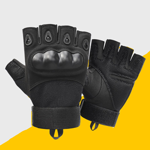 Guantes Tácticos sin Dedos con Protección Contra Impactos y Absorción de Vibraciones, Guantes Deportivos Unisex para Motocicleta - Product Image 4