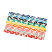 Pailles en papier réutilisables modernes pour fêtes, disponibles emballées ou non, avec logo ou design personnalisé