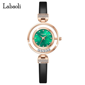 Reloj de Lujo para Mujer, Resistente al Agua, con Esqueleto de Malaquita, Cuarzo - Product Image 4