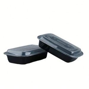Boîte à lunch jetable en plastique PP avec couvercle, pour micro-ondes, à emporter, préparation de repas, conteneur pour emporter - Product Image 3