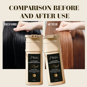 Hete Aanbieding Op Maat Gemaakte Professionele Kruiden Haarverf Crème Zonder Ammoniak Permanente Kleuring 15 Kleuren Glansrijk Gebleekt Haar voor Salon - Product Image 4