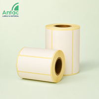 Rouleau d'étiquettes thermiques personnalisées pour expédition en entrepôt, étiquettes d'adresse à code-barres, rouleaux vierges autocollants thermiques directs