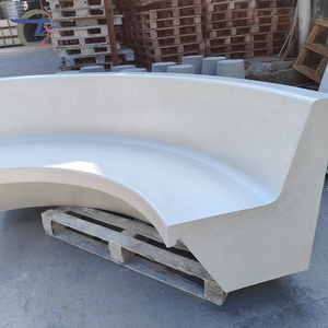 Soluzioni Personalizzate per Arredamento da Esterno, Set Divano da Giardino in Cemento Impermeabile per Villa, Balcone e Patio - Product Image 2