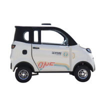 KEYU Mini Voiture Électrique Deux Portes 4 Places pour Adultes