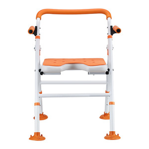 Chaise de douche pliable Dinglian en alliage d'aluminium, capacité 150 kg, antidérapante, pour personnes âgées, équipement de sécurité pour salle de bain - Product Image 1