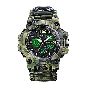 Outdoor Tactical <b>Survival</b> Multifunctional Hand Woven Paracord Compass <b>Watch</b> - Product Image 6