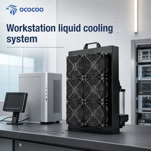 <span class=keywords><strong>Radiateur</strong></span> de refroidissement liquide externe OCOCOO BC8 double 360 mm à surface ultra-large avec réservoir de pompe pour serveur de centre de données IA industriel - Product Image 1