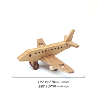 Jouets en bois pour enfants, modèle d'avion de passagers, kit de matériaux pour l'assemblage d'un avion en bois massif, jouet DIY