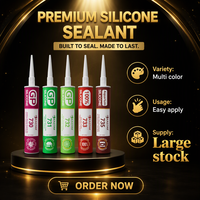 Scellant en silicone acétique transparent de 300ml 320g Joint adhésif en verre acide à un composant Usage général